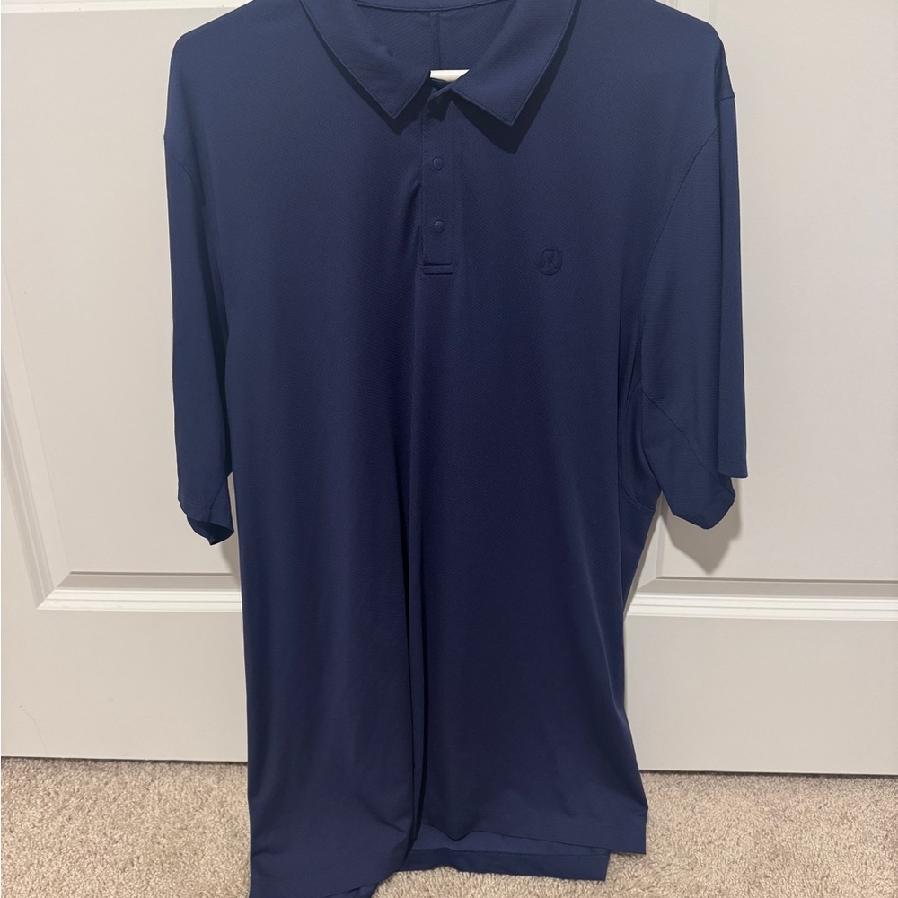 Lululemon Men's Navy Polo Shirt
